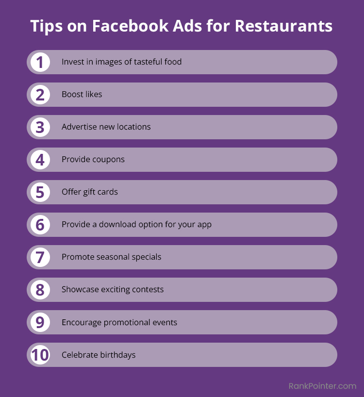 facebook advertising for restaurants