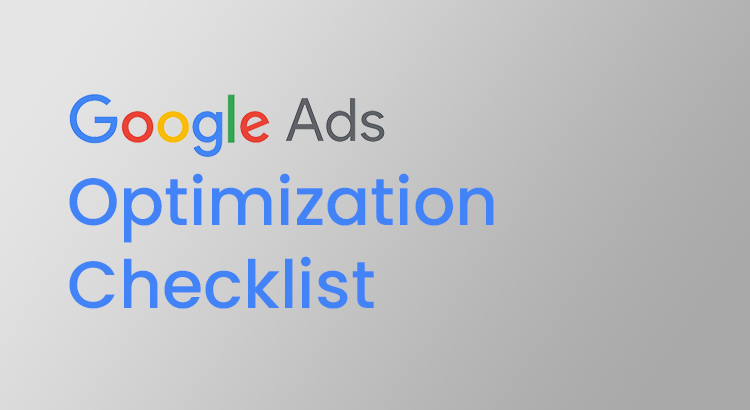 google ads optimization checklist